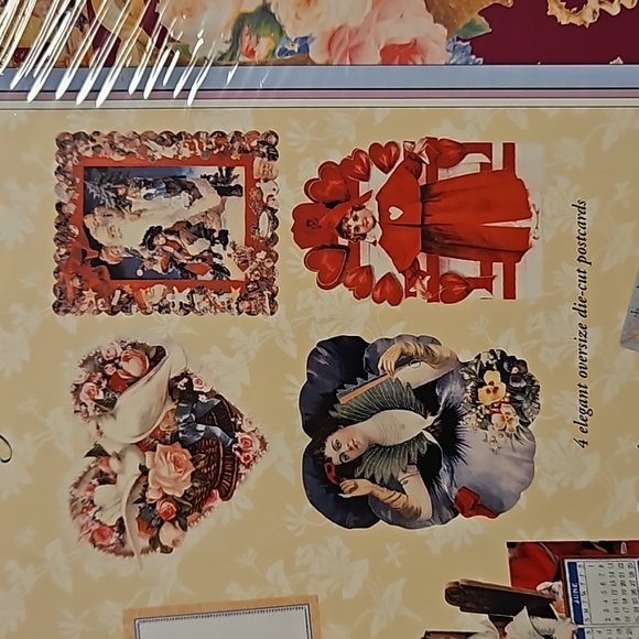 Cynthia Hart's Victorian 2002 calendar with ALL the bonuses NIP Vintage ephemera - Picture 6 of 7